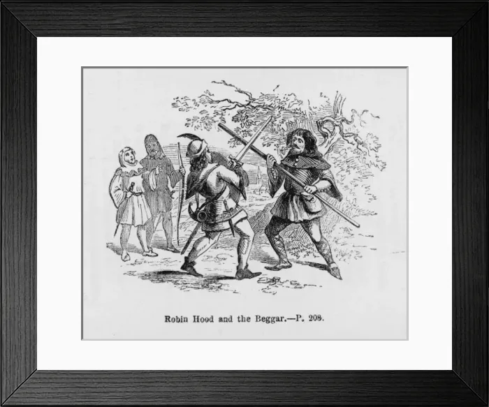 Framed Print : Robin and the Beggar Framed Print : Robin and the Beggar