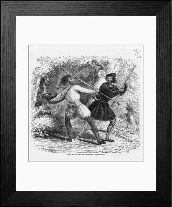 Framed Print : Robin Hood & the Tanner Framed Print : Robin Hood & the Tanner