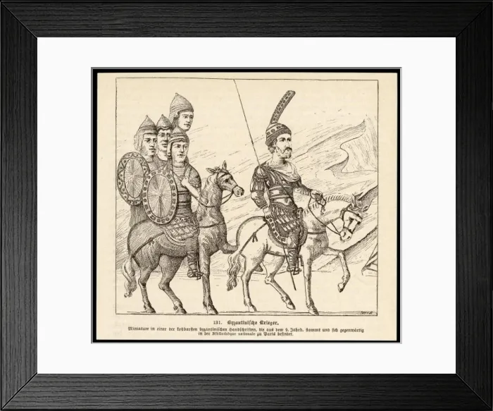 Framed Print : Byzantine Soldiers, C9 Framed Print : Byzantine Soldiers, C9