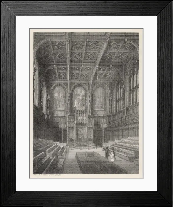 Framed Print : House of Lords C. 1860 Framed Print : House of Lords C. 1860