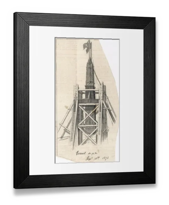 Framed Print : Needle in Position / Graph Framed Print : Needle in Position / Graph