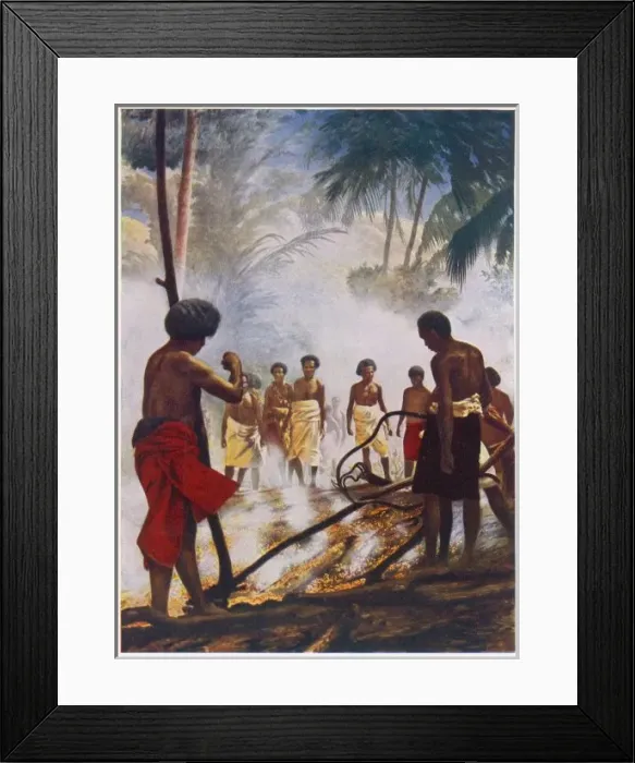 Framed Print : Firewalking, Fiji Framed Print : Firewalking, Fiji