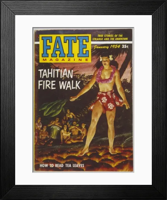 Framed Print : Firewalking, Tahiti