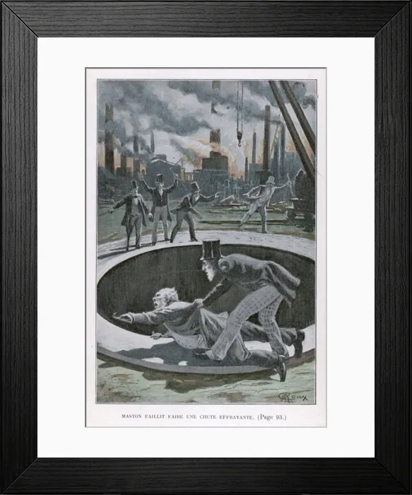 Framed Print : Verne / From Earth to Moon Framed Print : Verne / From Earth to Moon