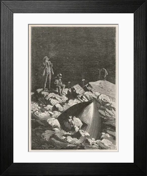 Framed Print : Verne / Round the Moon Framed Print : Verne / Round the Moon
