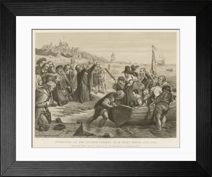 Framed Print : Pilgrim Fathers at Delft Framed Print : Pilgrim Fathers at Delft