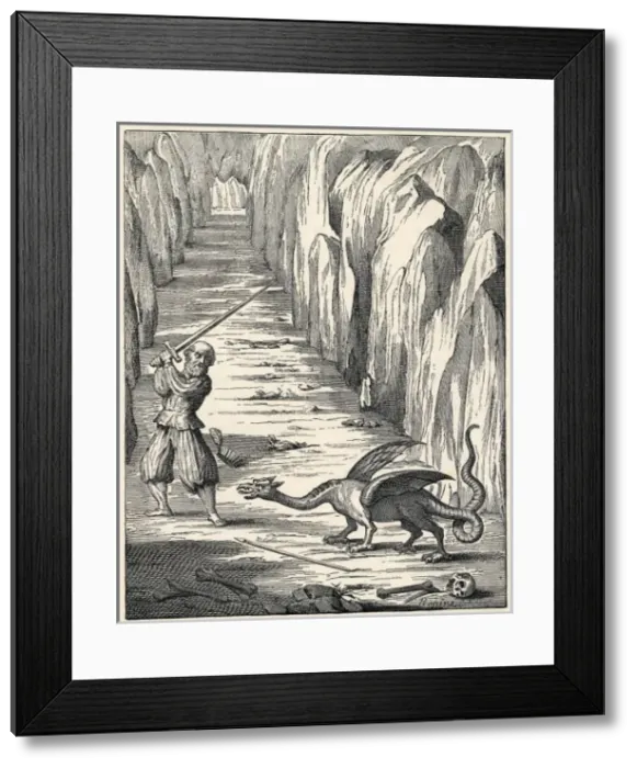 Framed Print : Folklore / Dragons Framed Print : Folklore / Dragons