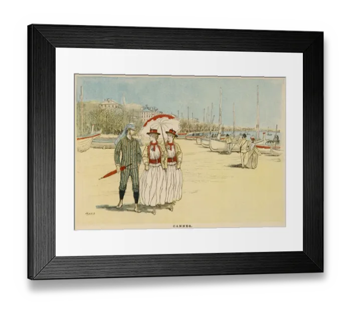 Framed Print : Cannes Seafront Framed Print : Cannes Seafront