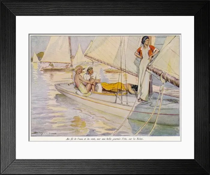 Framed Print : Yachting in France Framed Print : Yachting in France