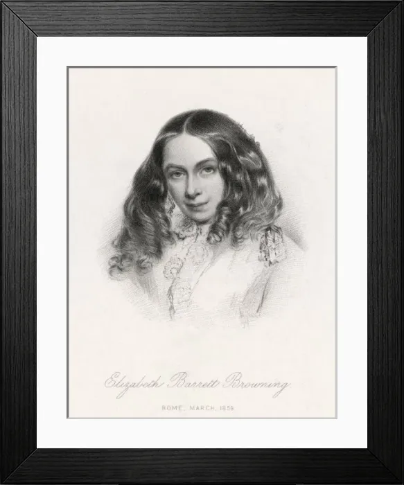 Framed Print : Barrett Browning 1859 Framed Print : Barrett Browning 1859