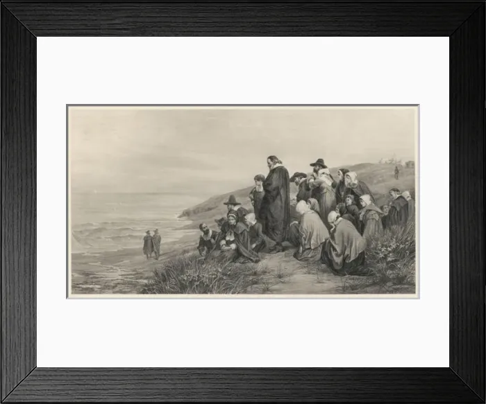 Framed Print : Mayflower Sails to Uk
