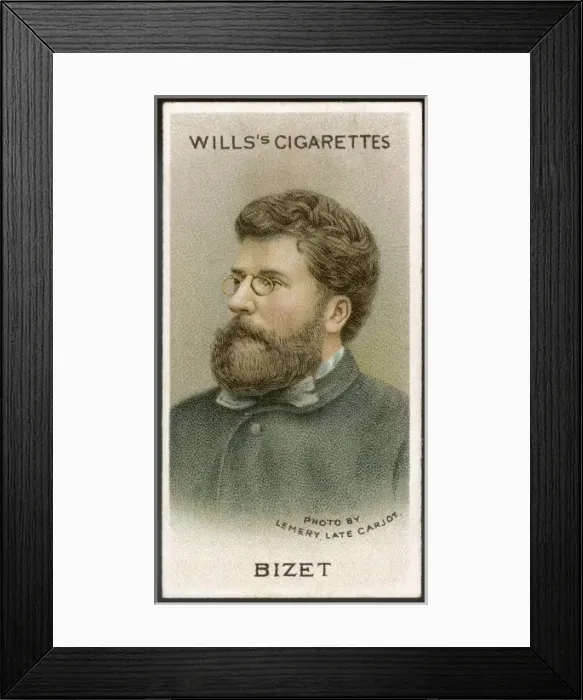 Framed Print : Georges Bizet / Cig. Card Framed Print : Georges Bizet / Cig. Card