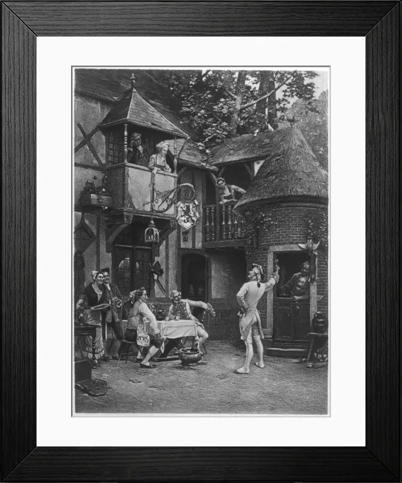 Framed Print : Village Pub Toast C1750 Framed Print : Village Pub Toast C1750