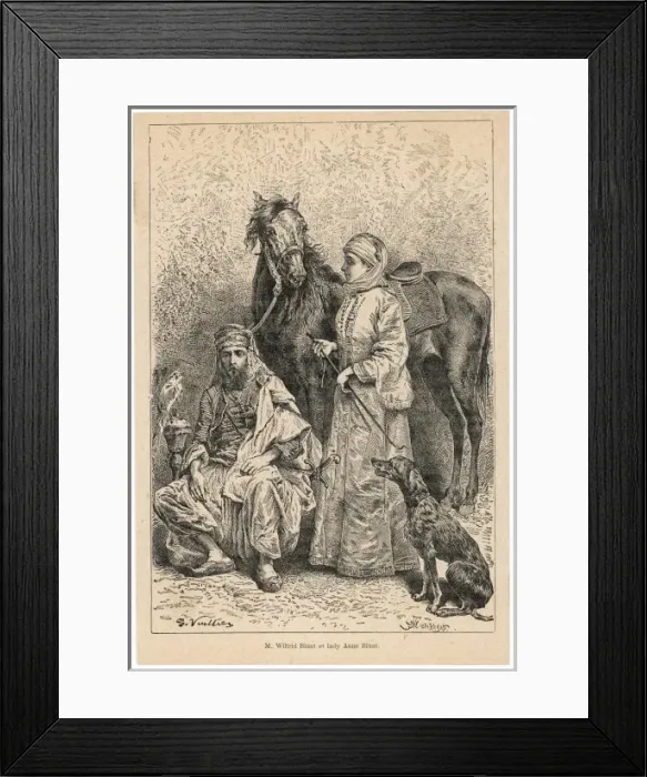 Framed Print : Wilfred & Anne Blunt Framed Print : Wilfred & Anne Blunt