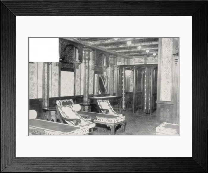 Framed Print : Titanic / Interior / Bath Framed Print : Titanic / Interior / Bath