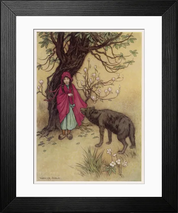Framed Print : Little Red Riding Hood Framed Print : Little Red Riding Hood