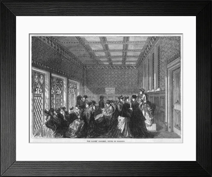 Framed Print : Ladies Gallery / Commons Framed Print : Ladies Gallery / Commons