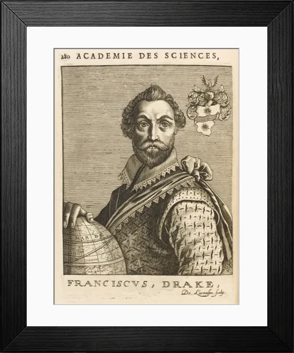 Framed Print : Francis Drake / Larmessin Framed Print : Francis Drake / Larmessin