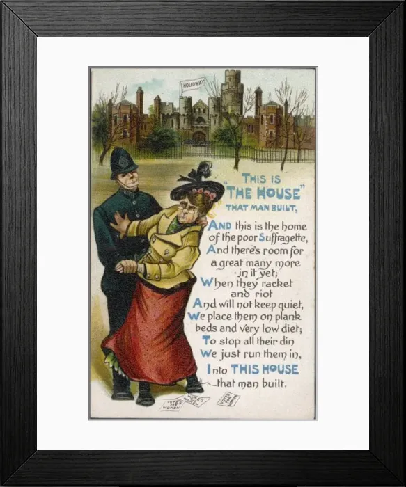 Framed Print : Postcards / Holloway Jail Framed Print : Postcards / Holloway Jail