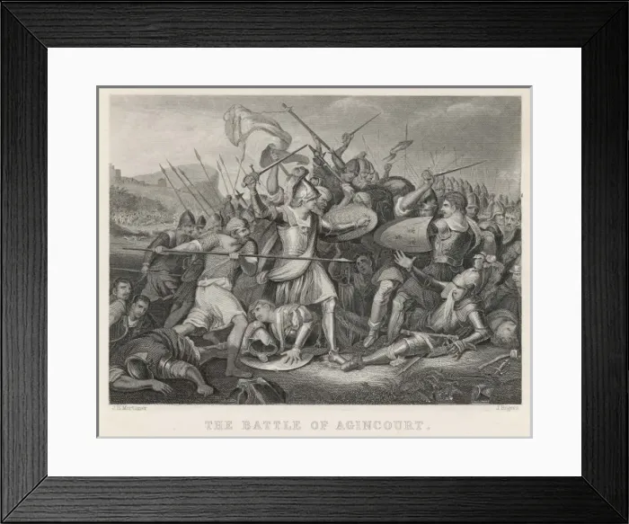 Framed Print : 100 Years War / Agincourt Framed Print : 100 Years War / Agincourt