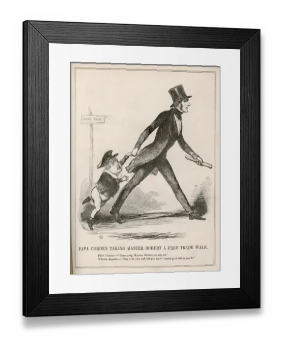 Framed Print : Punch / Free Trade / Cobden Framed Print : Punch / Free Trade / Cobden