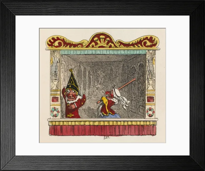 Framed Print : Judy Beats Punch Framed Print : Judy Beats Punch