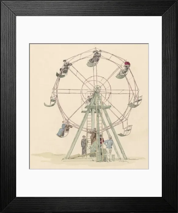 Framed Print : Big Wheel / Le Cirque Framed Print : Big Wheel / Le Cirque
