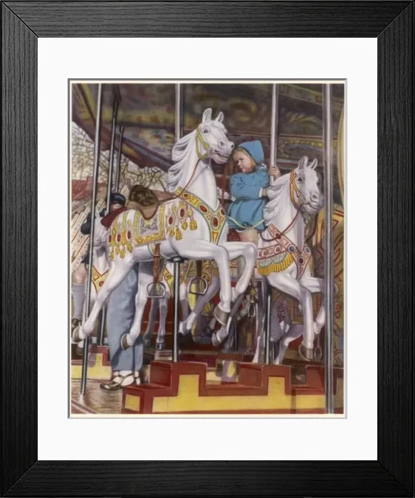 Framed Print : Carousel / Folklore Belge Framed Print : Carousel / Folklore Belge
