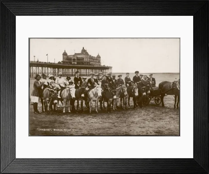 Framed Print : Donkey Ride / Weston-S-M Framed Print : Donkey Ride / Weston-S-M