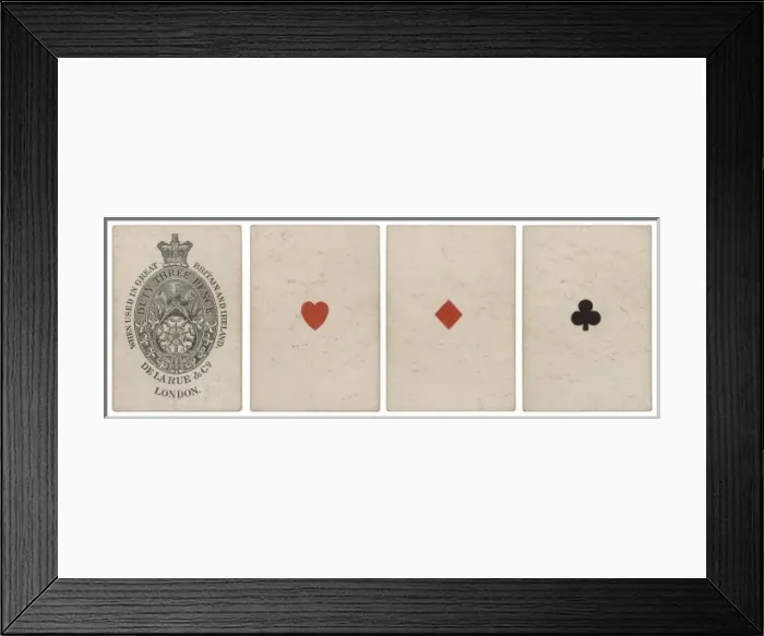 Framed Print : Playing Cards / Aces Framed Print : Playing Cards / Aces
