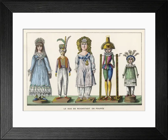 Framed Print : French Expo Dolls Framed Print : French Expo Dolls