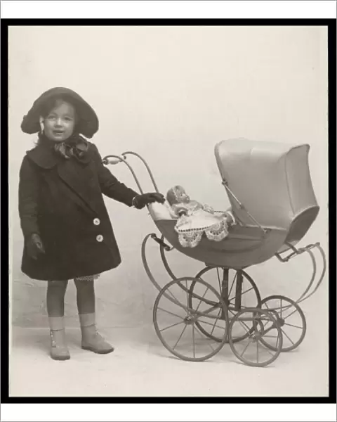 Mandy and Doll in Pram