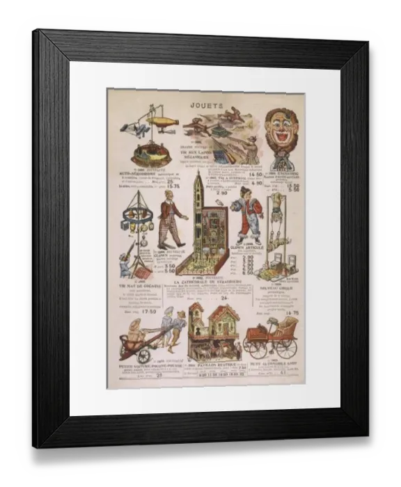 Framed Print : Bon Marche Toys 1911 Framed Print : Bon Marche Toys 1911