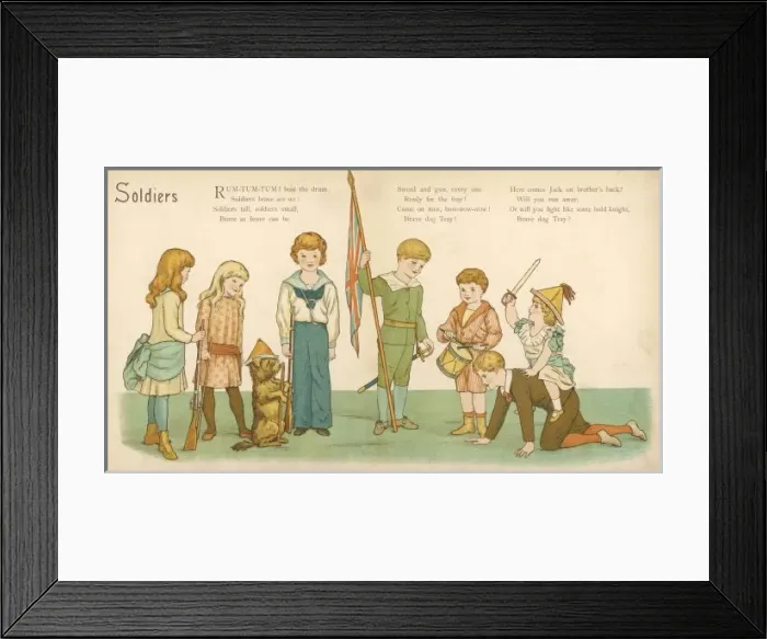 Framed Print : Game / Playing Soldiers Framed Print : Game / Playing Soldiers