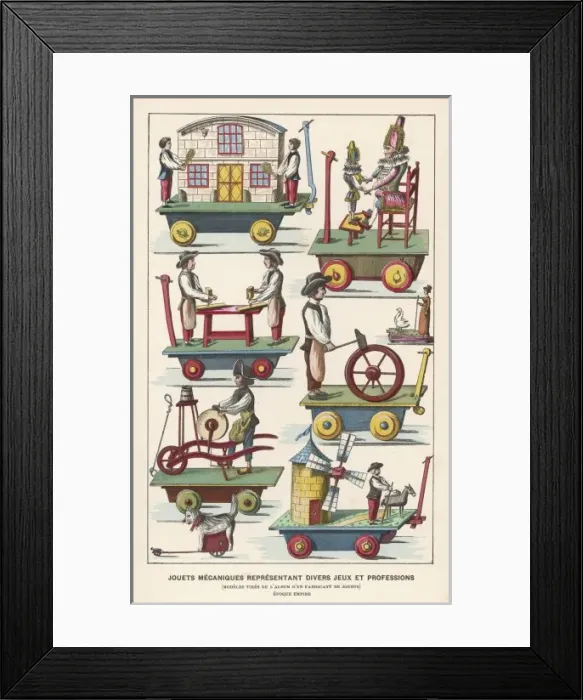 Framed Print : French Action Toys C1805 Framed Print : French Action Toys C1805