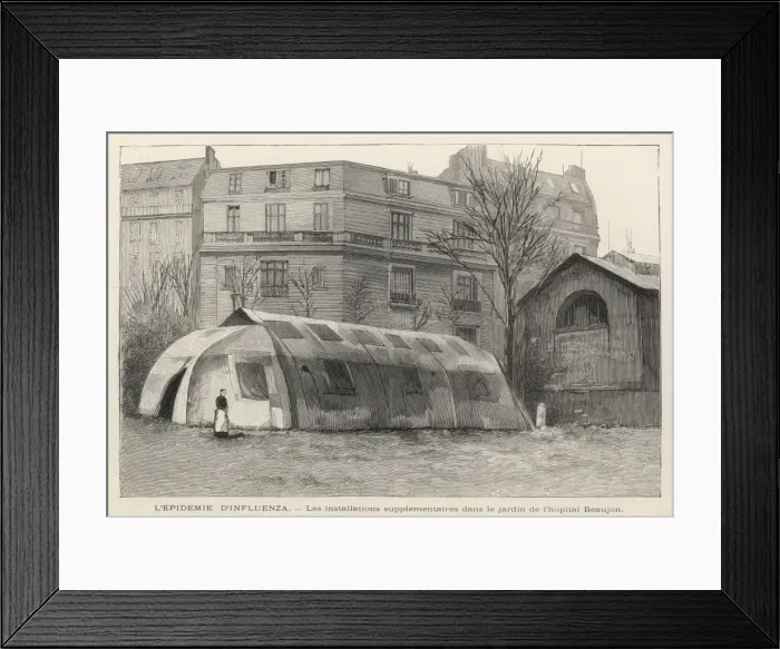 Framed Print : Tent Hospital / Flu Epidem Framed Print : Tent Hospital / Flu Epidem
