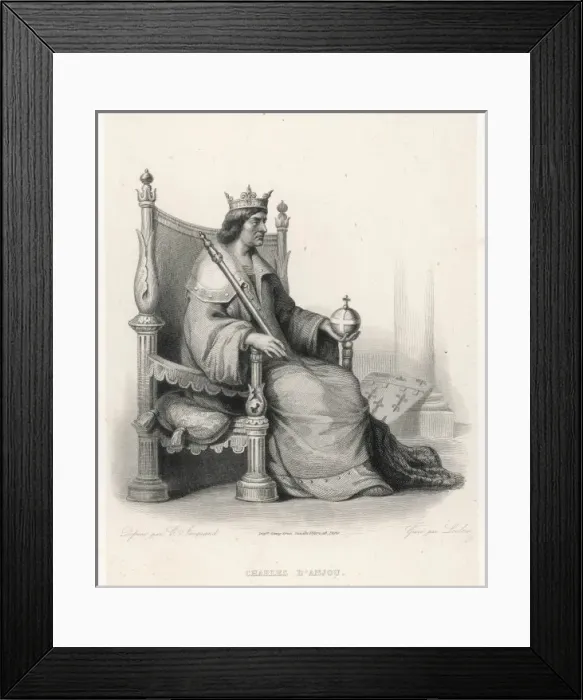 Framed Print : CHARLES I Italian King of Naples and Count of Anjou Framed Print : CHARLES I Italian King of Naples and Count of Anjou