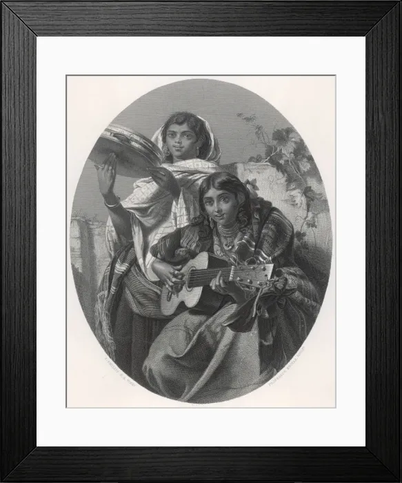 Framed Print : Spanish Gipsy Musicians Framed Print : Spanish Gipsy Musicians