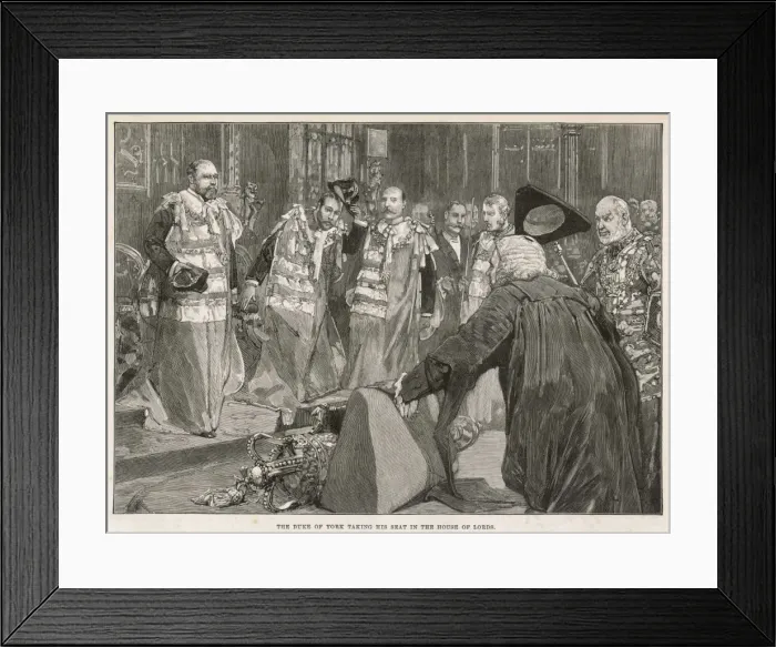 Framed Print : Customs / House of Lords Framed Print : Customs / House of Lords