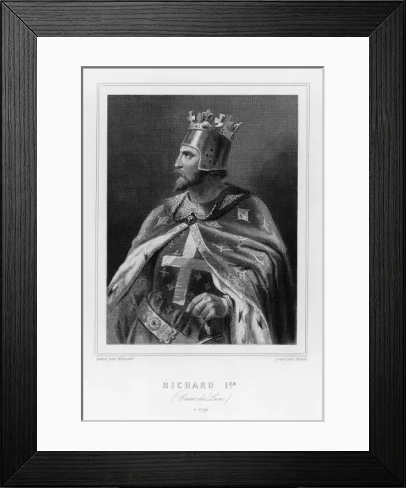 Framed Print : RICHARD I 1157 - 1199 Framed Print : RICHARD I 1157 - 1199