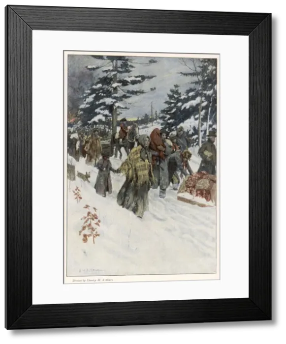 Framed Print : Refugees 1812 Framed Print : Refugees 1812