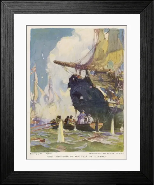 Framed Print : Battle of Lake Erie Framed Print : Battle of Lake Erie