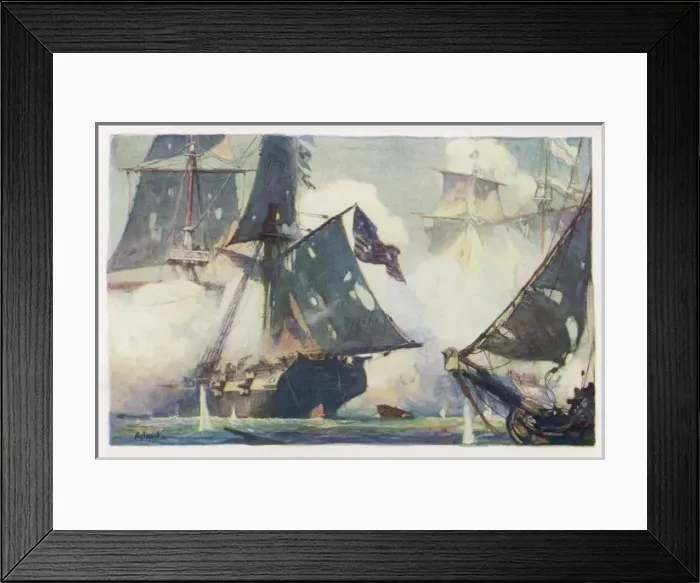 Framed Print : Battle of Lake Erie Framed Print : Battle of Lake Erie