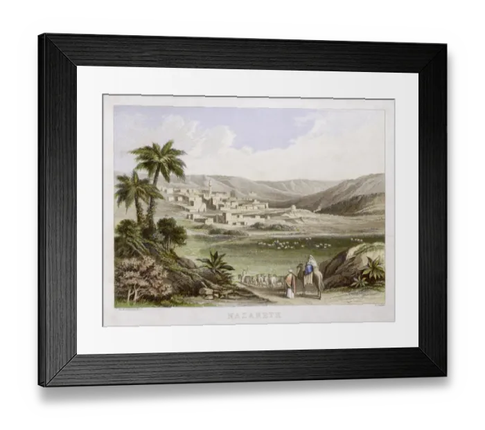 Framed Print : Nazareth / Kronheim Print Framed Print : Nazareth / Kronheim Print