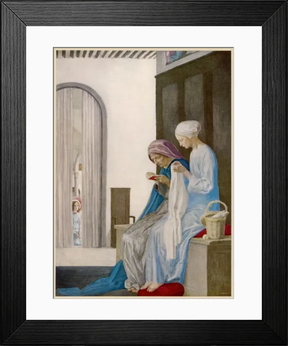 Framed Print : Mary in Elizabeths Home Framed Print : Mary in Elizabeths Home