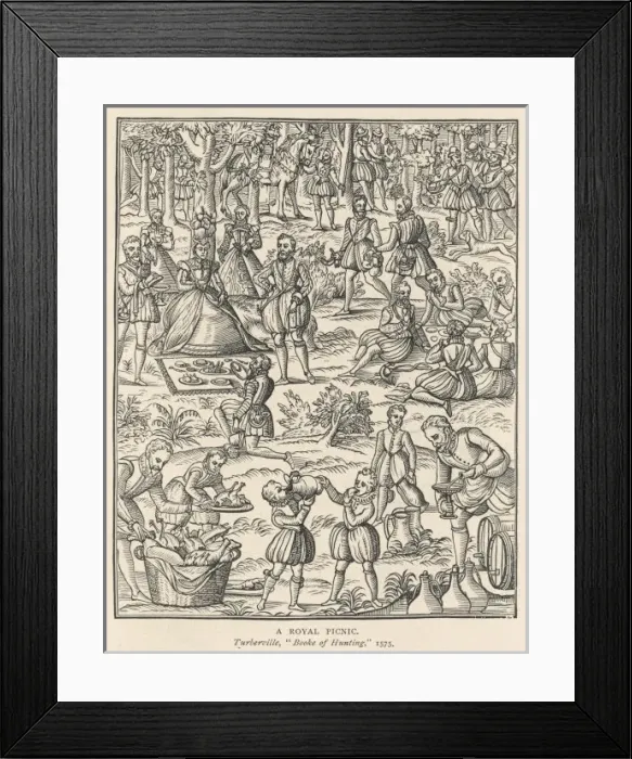 Framed Print : Picnic at Royal Hunt Framed Print : Picnic at Royal Hunt