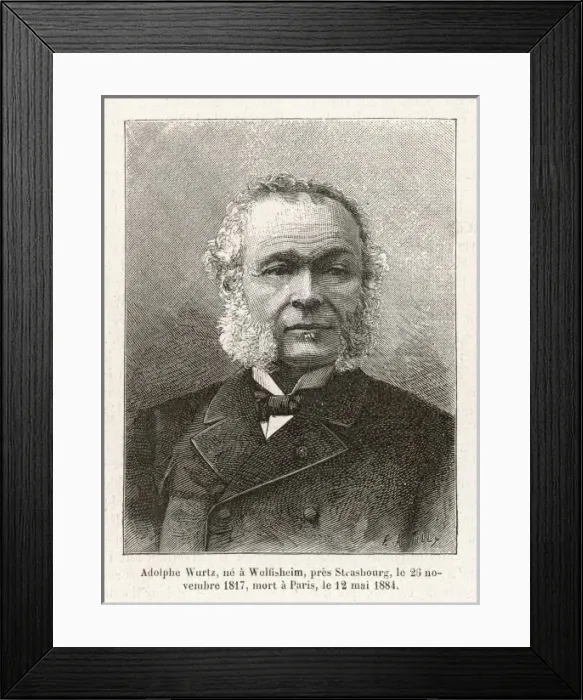 Framed Print : Charles Adolphe Wurtz Framed Print : Charles Adolphe Wurtz