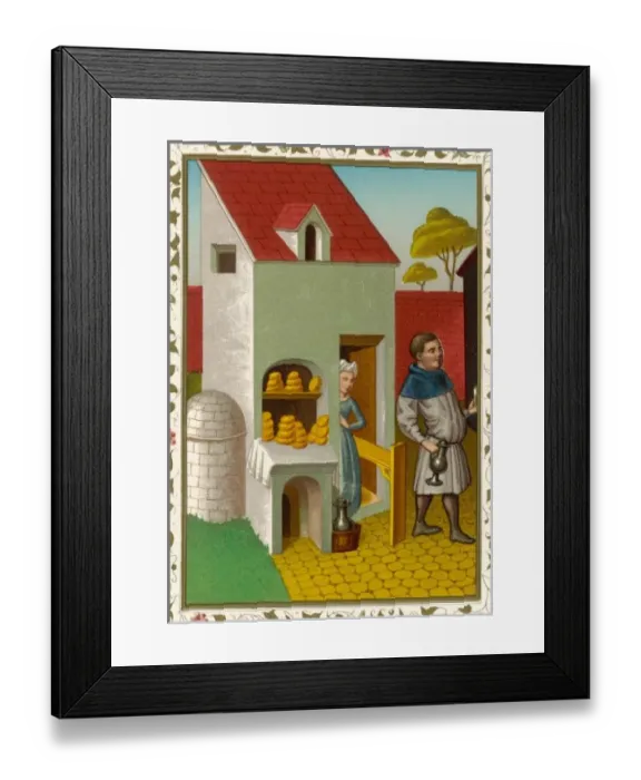 Framed Print : Selling Drink and Bread Framed Print : Selling Drink and Bread