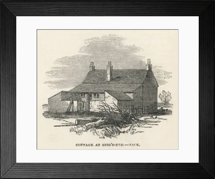 Framed Print : Cottage from the Back Framed Print : Cottage from the Back