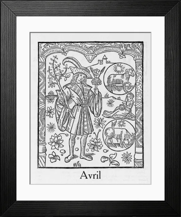 Framed Print : Month / April Framed Print : Month / April
